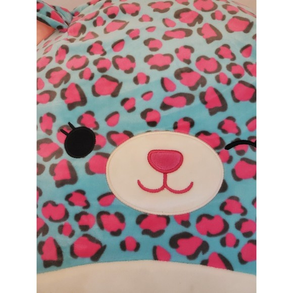Rare Winking Squishmallows Chelsea the Cheetah 16" Pink Blue Spotted Cheetah - Picture 4 of 10